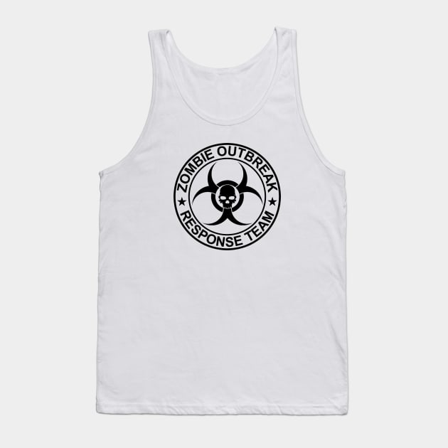 Zombie Outbreak Response Team Tank Top by geeklyshirts